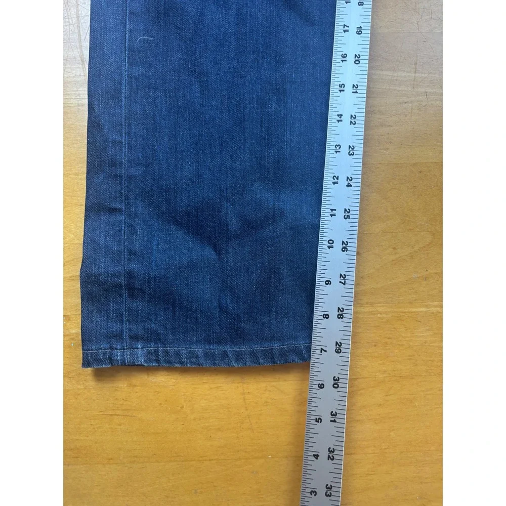 Paige Denim Co Mens Straight Leg Jeans Dark Wash Blue Made in USA Size 30